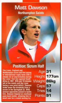 2003 Top Trumps England Rugby Heroes #NNO Matt Dawson Front